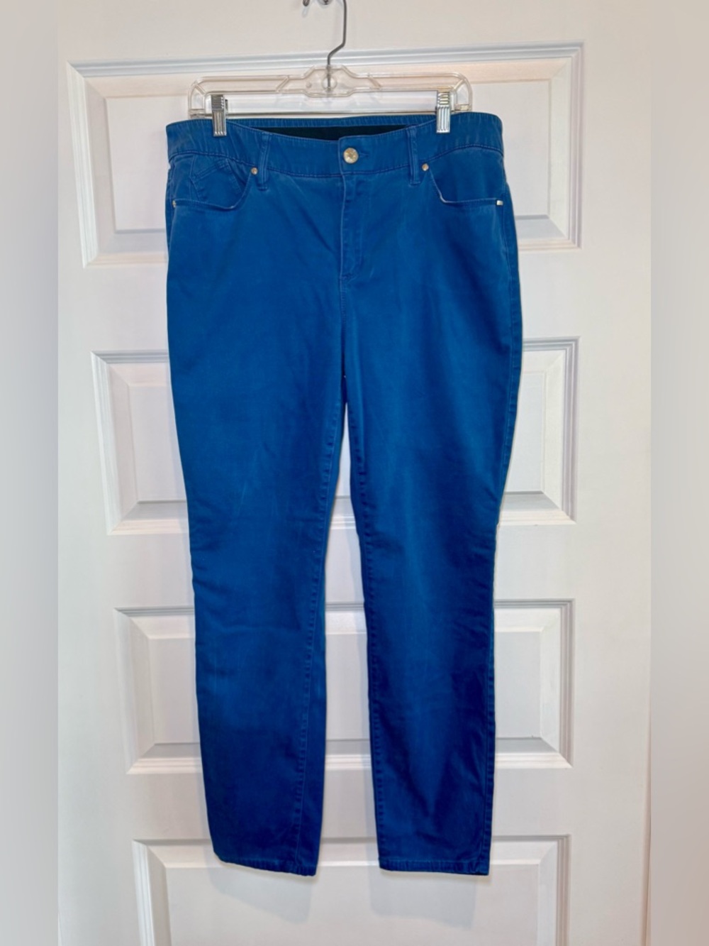 Chico's Royal Blue Straight-Leg Casual Pants